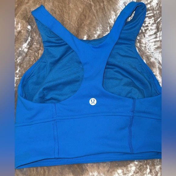 LIKE NEW! Lululemon Wunder Train Longline Bra Size:4 Poolside - Picture 8 of 9